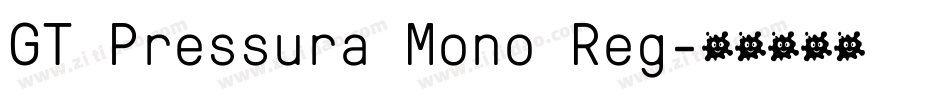 GT Pressura Mono Reg字体转换
